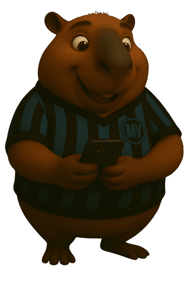 Mascote Capivarildo da Match Visions